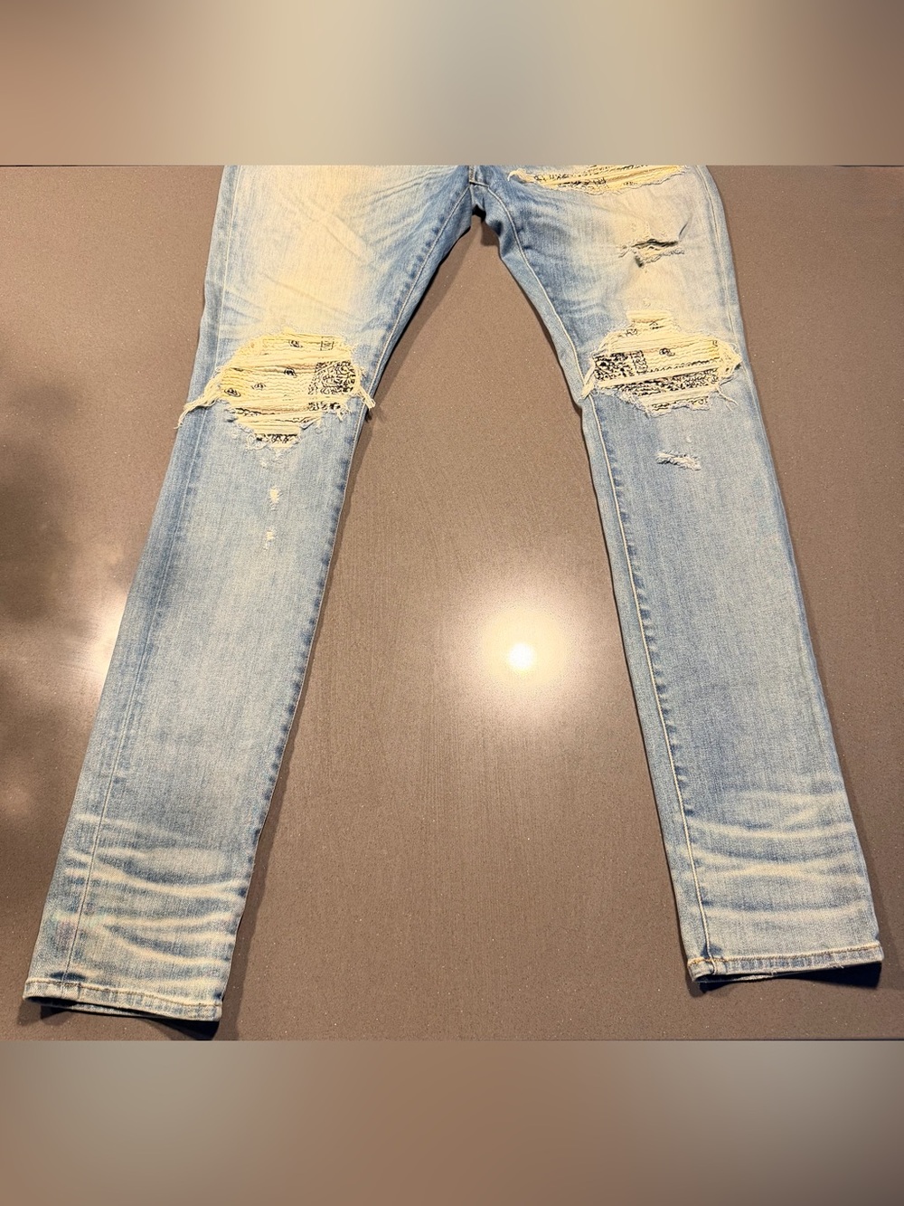 Men’s Amiri Bandana Jeans Size 36 - Picture 10 of 13